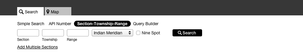 search by section, township and 